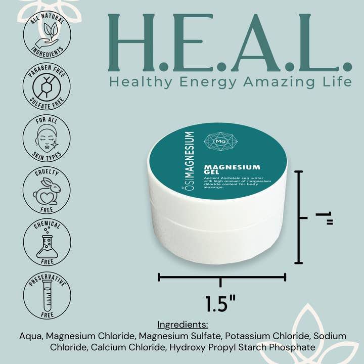 Healthy Energy Amazing Life - Wholesale Bath/body oil - ŐSIMAGNESIUM Gel- 0.25oz SAMPLE5