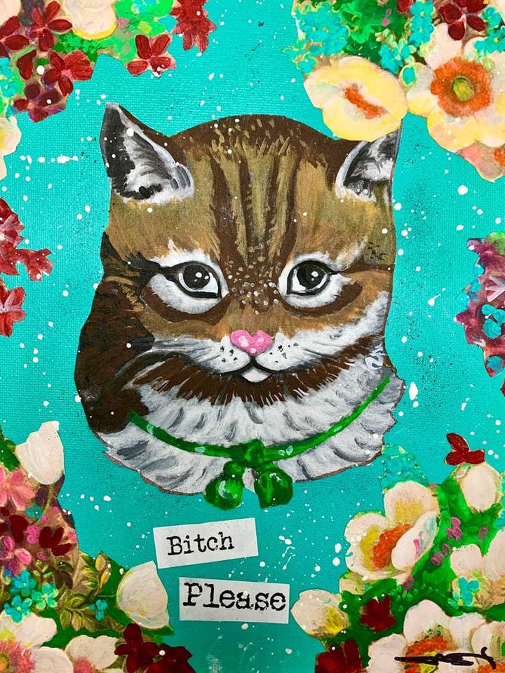 Bitch Please Nasty NSFW Kitty Print for wholesale by Gascot Inc.
