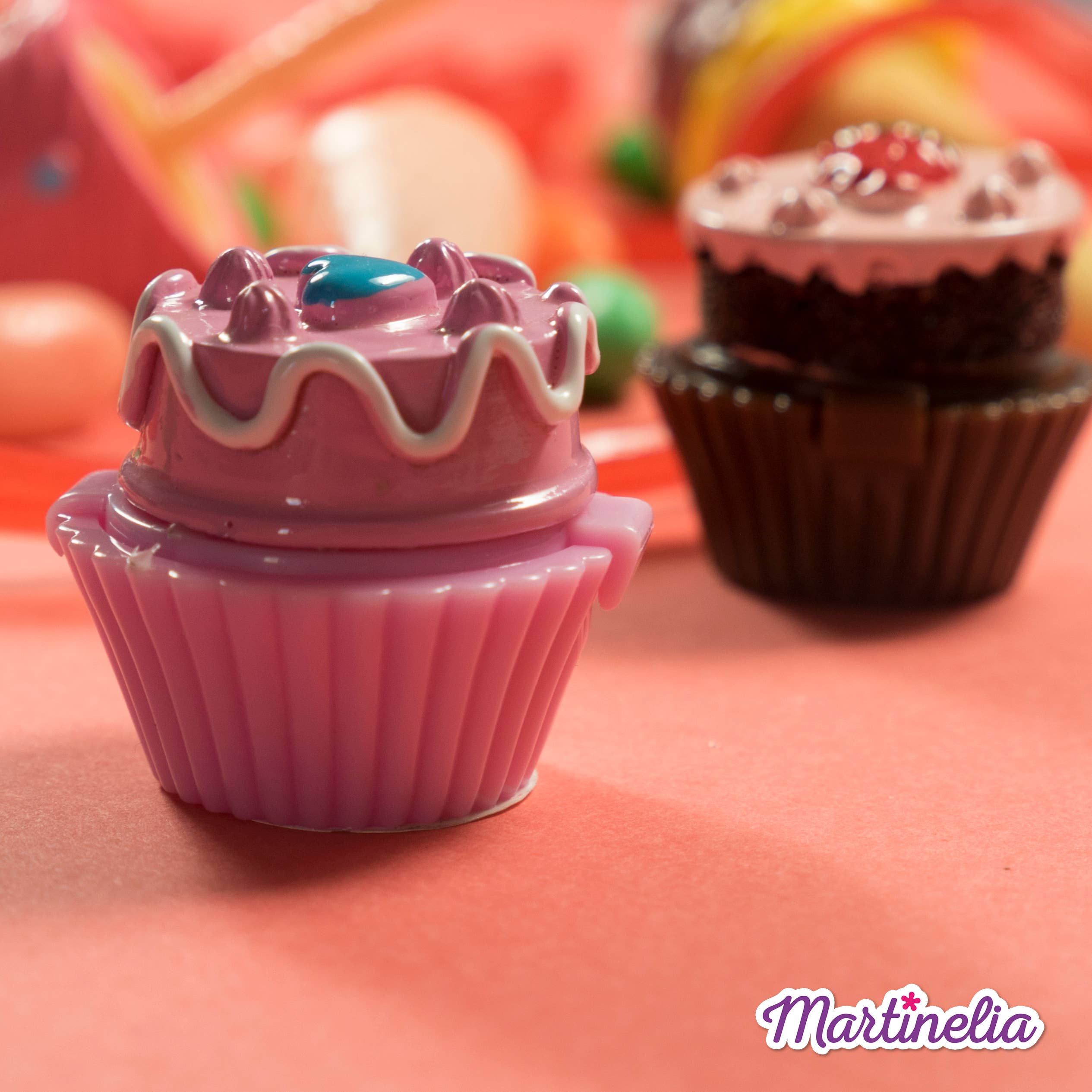Aquarius Cosmetic SLU – wholesale Läppbalsam – Martinelia läppbalsam i form av läckra cupcakes1