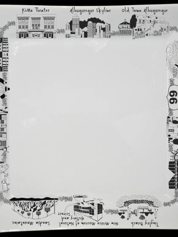 Albuquerque Small Square Plate for wholesale by The Dish