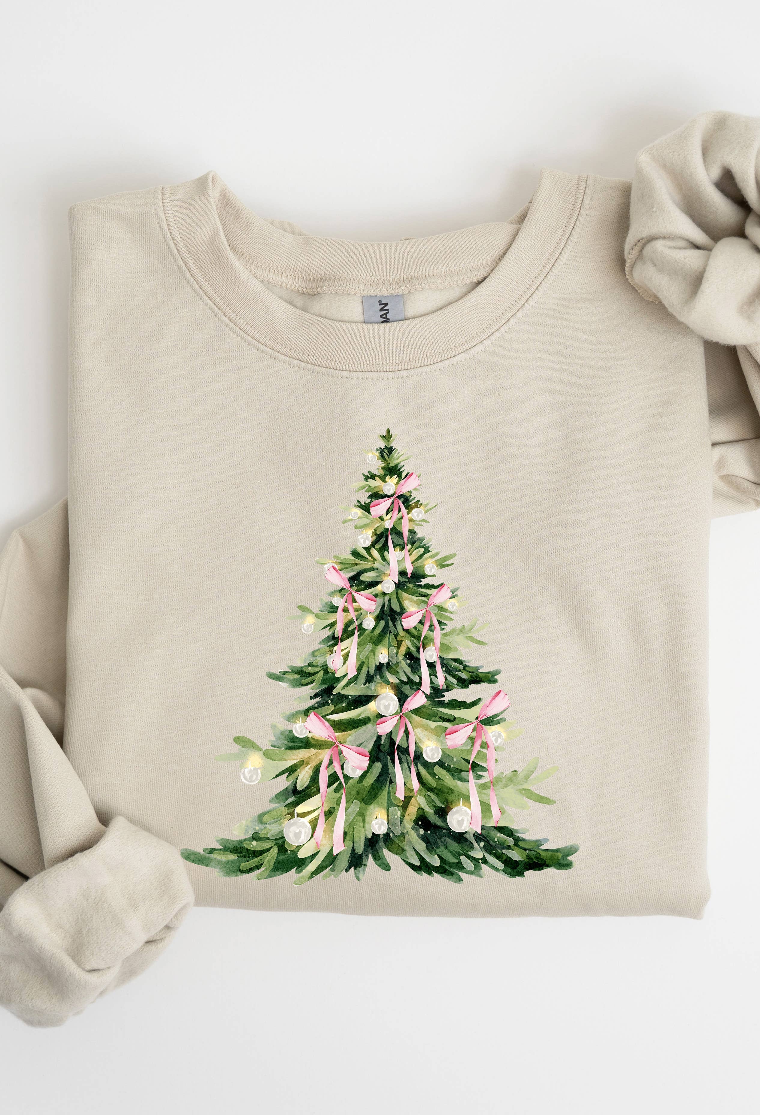 Spirit+Tribe – wholesale Graphic sweatshirt – Women’s – COQUETTE CHRISTMAS0
