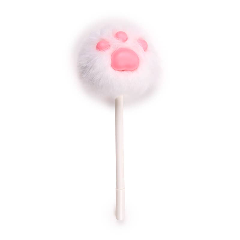 Puckator Ltd – wholesale Pen – Beans & Co Cats Fine Tip Pom Pom Pen with Fluffy Paw Topper3