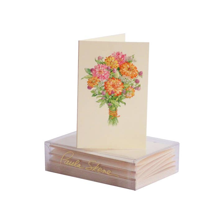 Carte de boîtier de bouquet de fleurs pour la vente par PAULA SKENE DESIGNS