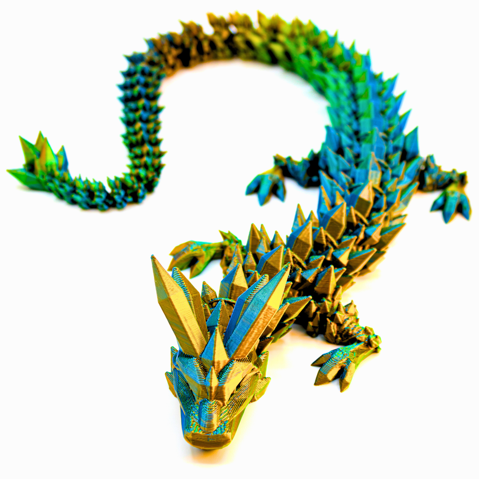 Dragon Fidgets - Wholesale Fidget Toy - Kids - 19IN Crystal Dragon Fidget Toy Decor, 3D Printed24