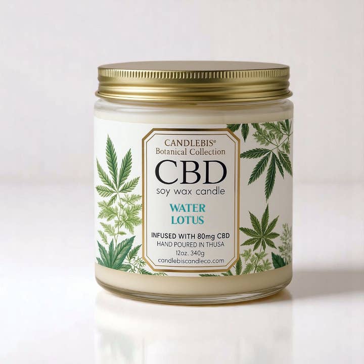 Candlebis Candle Co. CBD - Wholesale CBD Other - Topical - WATER LOTUS CBD CANDLE