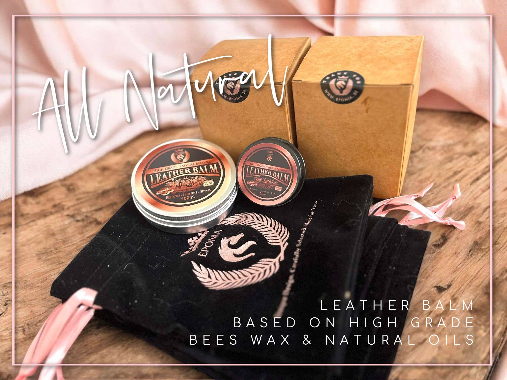 EPONIA EQUESTRIAN LIFESTYLE - Wholesale Horseback Riding Gear - Leather balm - all natural -  100ml5