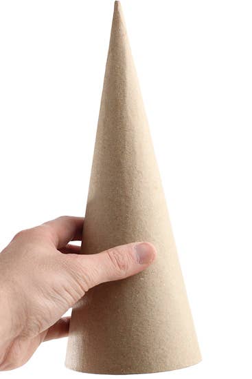 Factory Direct Craft - Vendita all'ingrosso Attrezzature per lavoretti e fai da te - Cono da artigianato in cartoncino di cartapesta 10-1/2" x 4"0