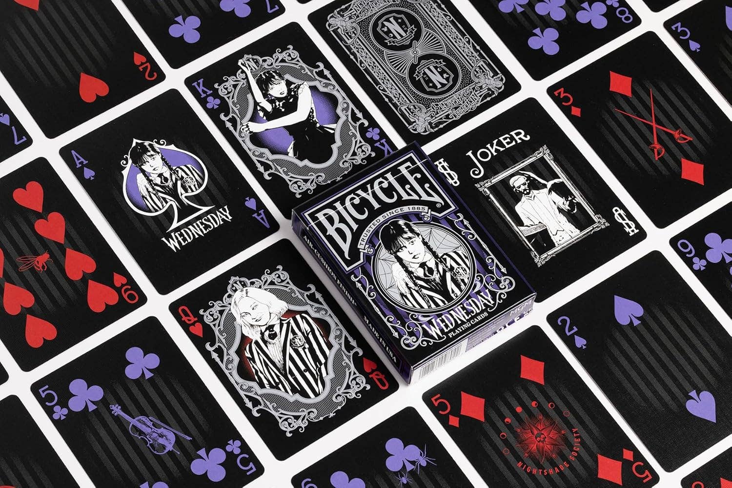 Cardshouse - Wholesale Playing Cards - Bicycle Wednesday Addams Playing Cards2