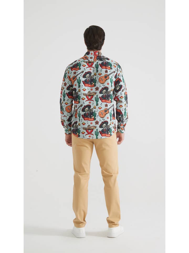 Yves Enzo - Wholesale Button Down Shirt - Men's - Comfort cut patterned shirt3