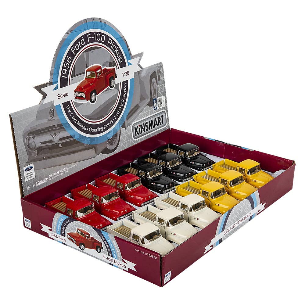 La Luna Bella - Toys - Wholesale Toy Car/Truck - Kids - 5" DIE-CAST 1956 FORD F-100 PICK UP TRUCK LLB Car Toys4