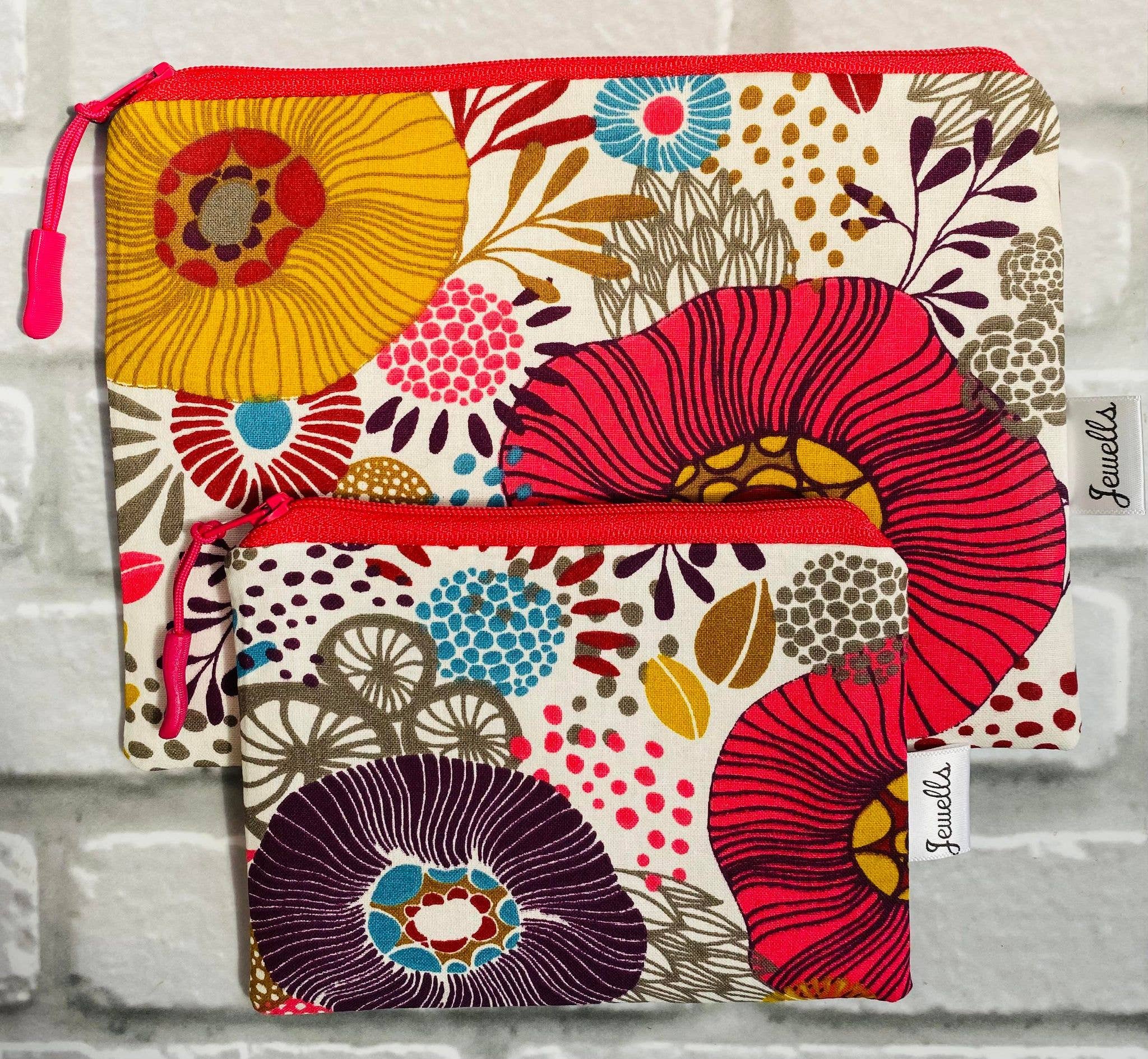 Jewells - Vente Pochette – femme - Pochette florale brillante en 2 couleurs et 2 tailles2