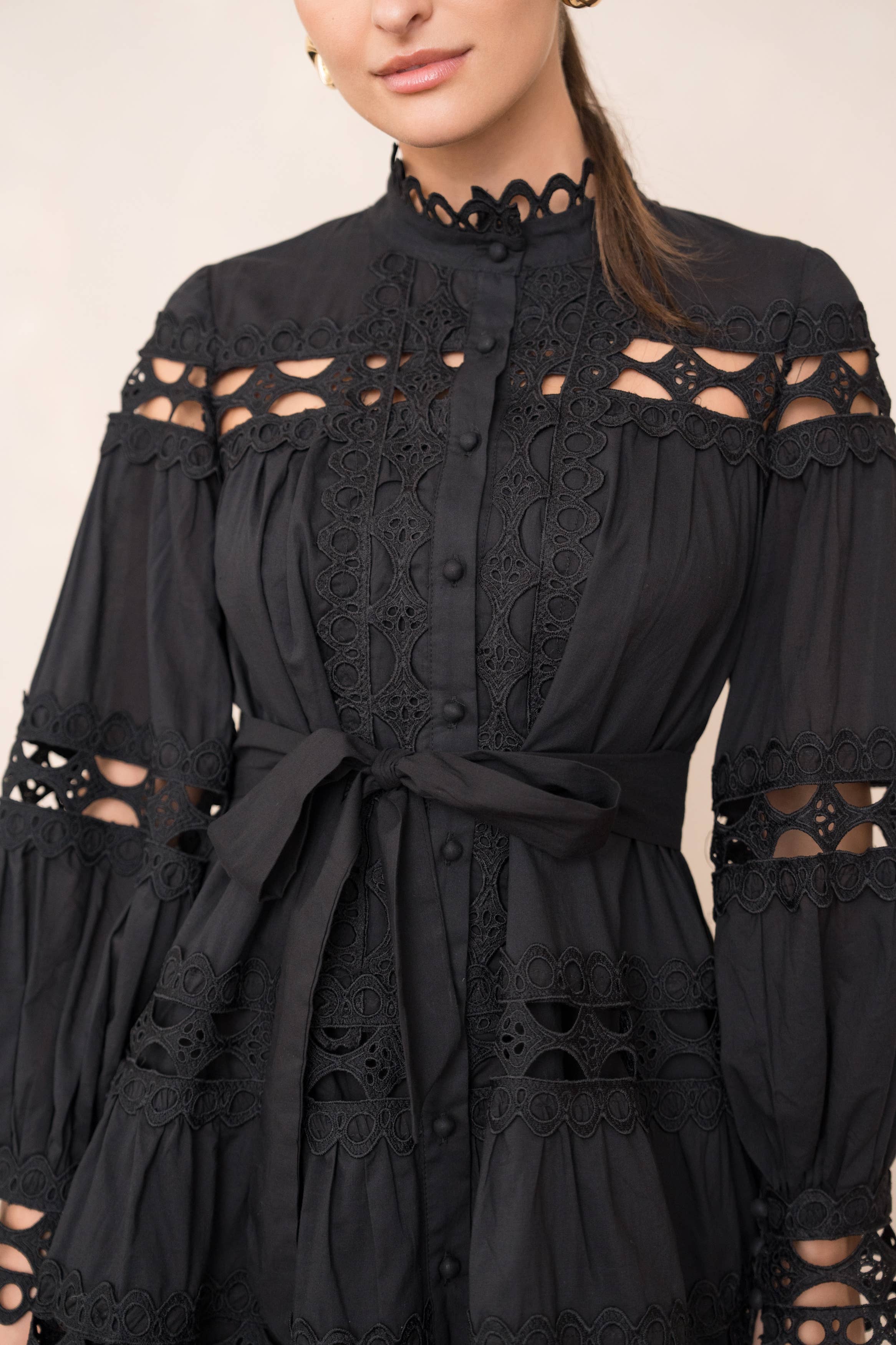 CHOKLATE PARIS (US No duties) - Venta al por mayor Conjuntos de top y falda - Mujer - Conjunto de camisa crop y falda de algodón calado Ellie - 81013 & 8101513