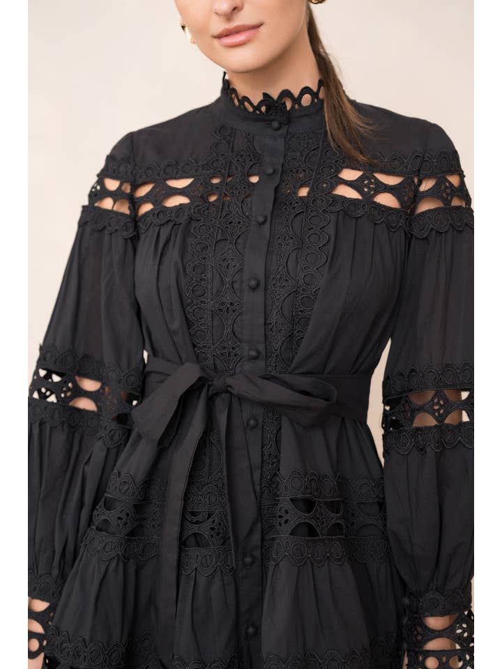 CHOKLATE PARIS (US No duties) - Venta al por mayor Conjuntos de top y falda - Mujer - Conjunto de camisa crop y falda de algodón calado Ellie - 81013 & 8101513