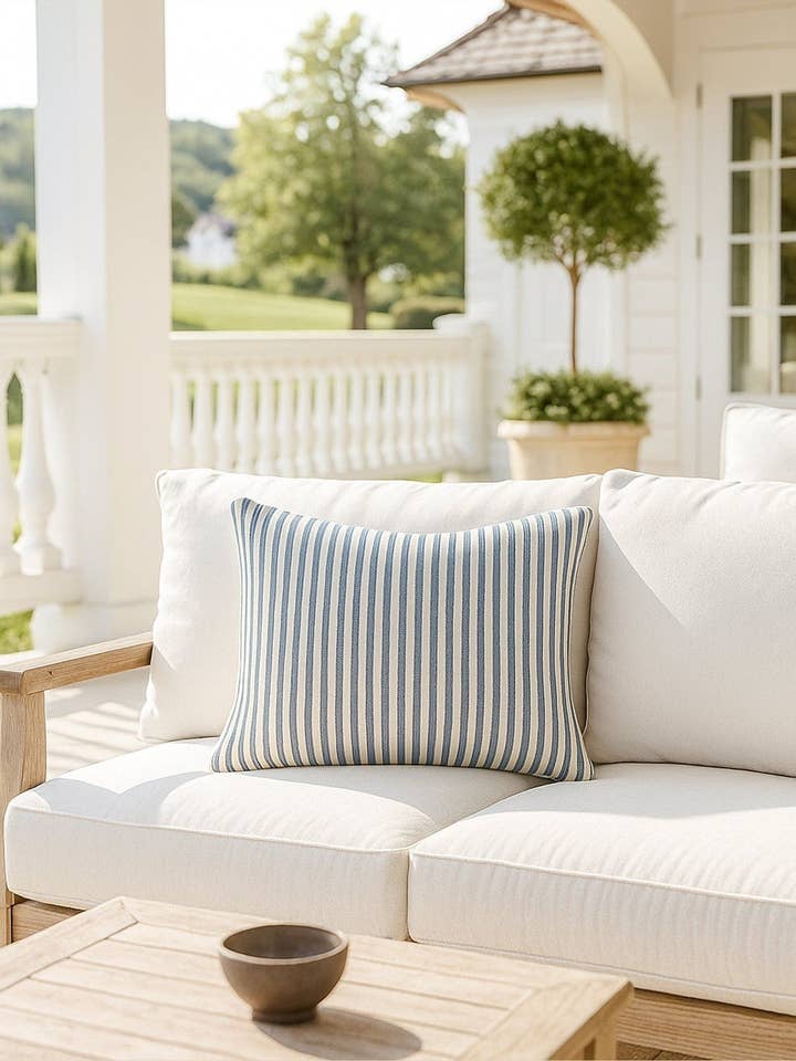 Sandbar Stripe Inomhus Utomhus Kudde för wholesale av Anaya Home