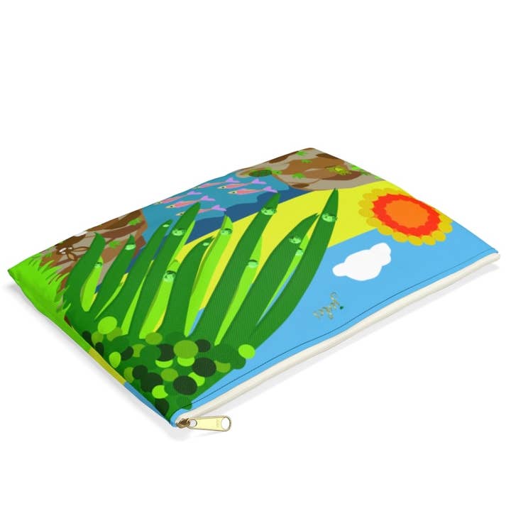 Shorely byJules Mini Beach Pouch in Lago print for wholesale by Jules Handbags