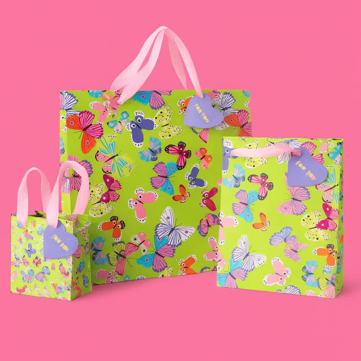 Taylor Elliott Designs – Saco de presente por atacado – Sacos de Presente - Borboletas - Tamanhos Variados à Escolha3