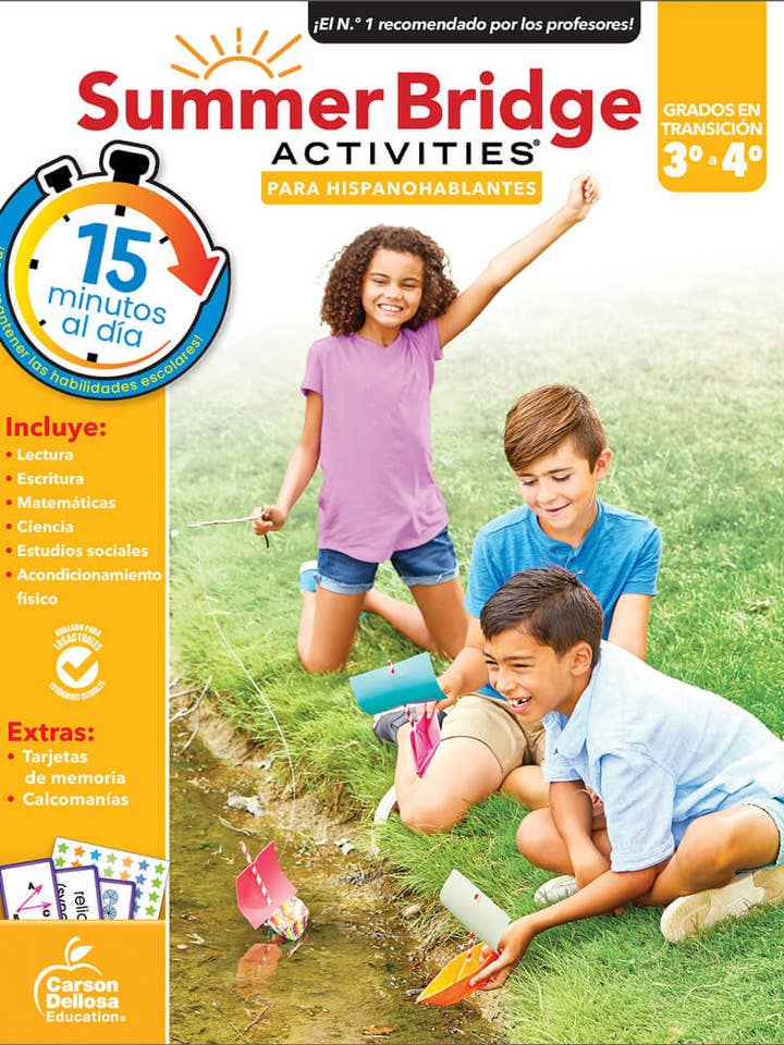 Summer Bridge Activities Spanish 3-4, Grades 3 - 4 for wholesale by Carson Dellosa Education