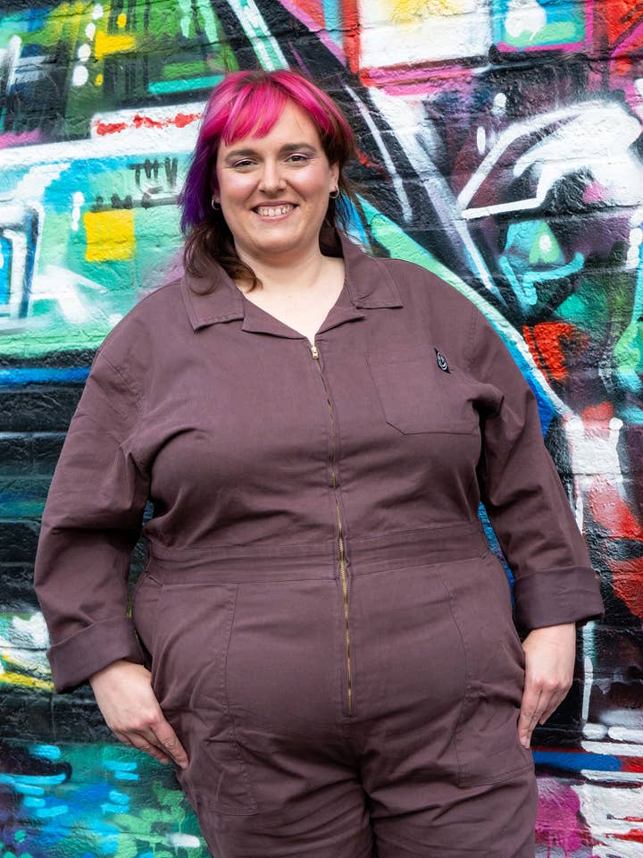 Rebel Romance – wholesale Jumpsuit – Women's – Rebel Romance Plum Mocha Boiler Suit5