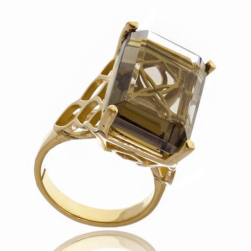 Signature Rectangle Crystal Ring for wholesale by Georgina Jewelry
