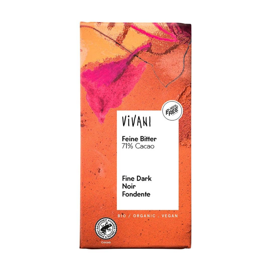 Original Market - Wholesale Chocolate Bar - Dark Chocolate 71% Santo Domingo ECO Vivani 100g0