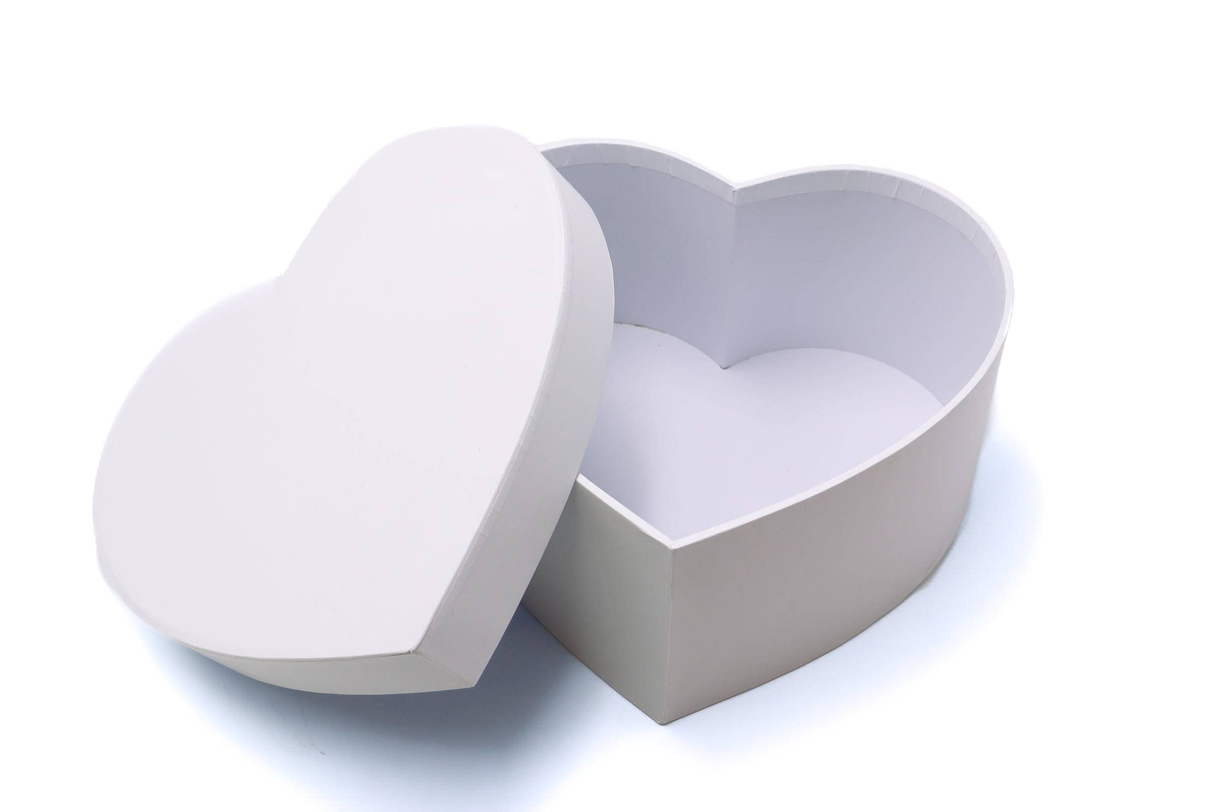 B&P Italia – Caixa decorativa por atacado – Conjunto de 2 caixas em formato de coração feitas de papelão de alta qualidade3