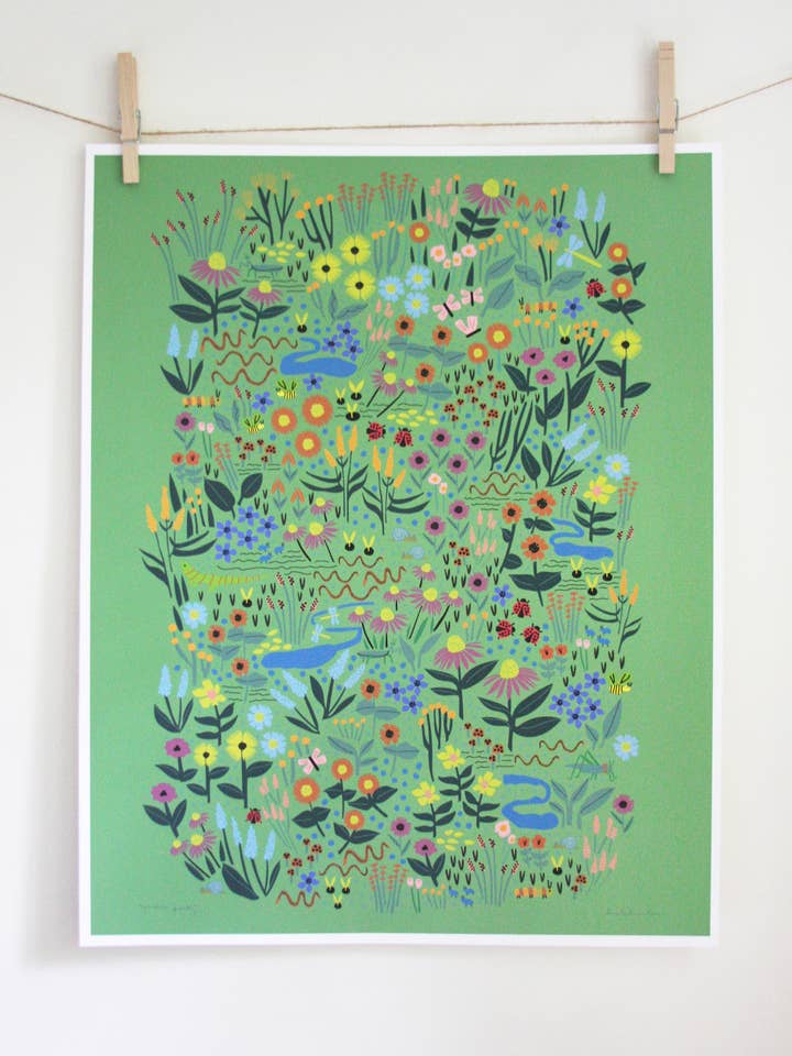 Garden Party Print for wholesale by Leah Duncan
