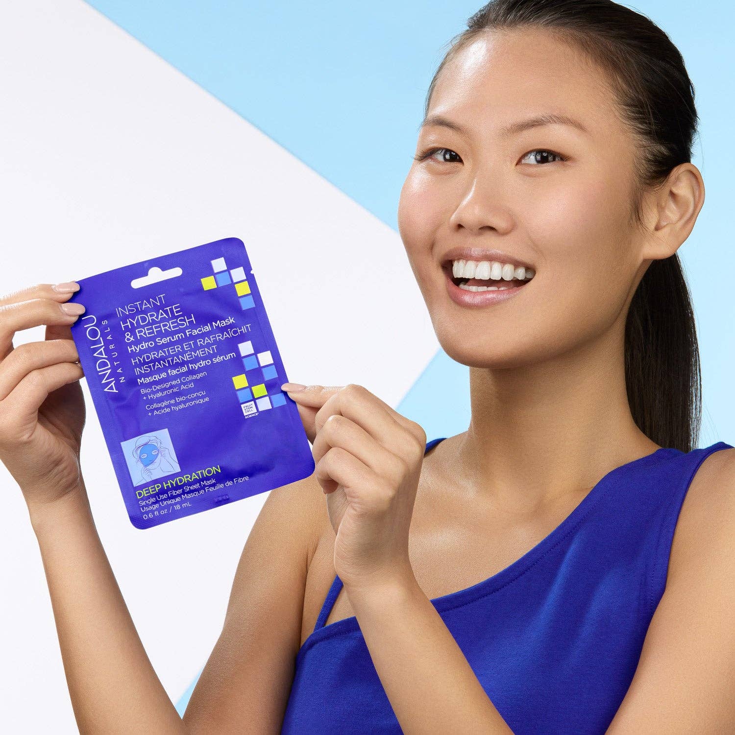 Andalou - Wholesale Skincare Face Mask - Deep Hydration Instant Hydrate & Refresh Sheet Mask4