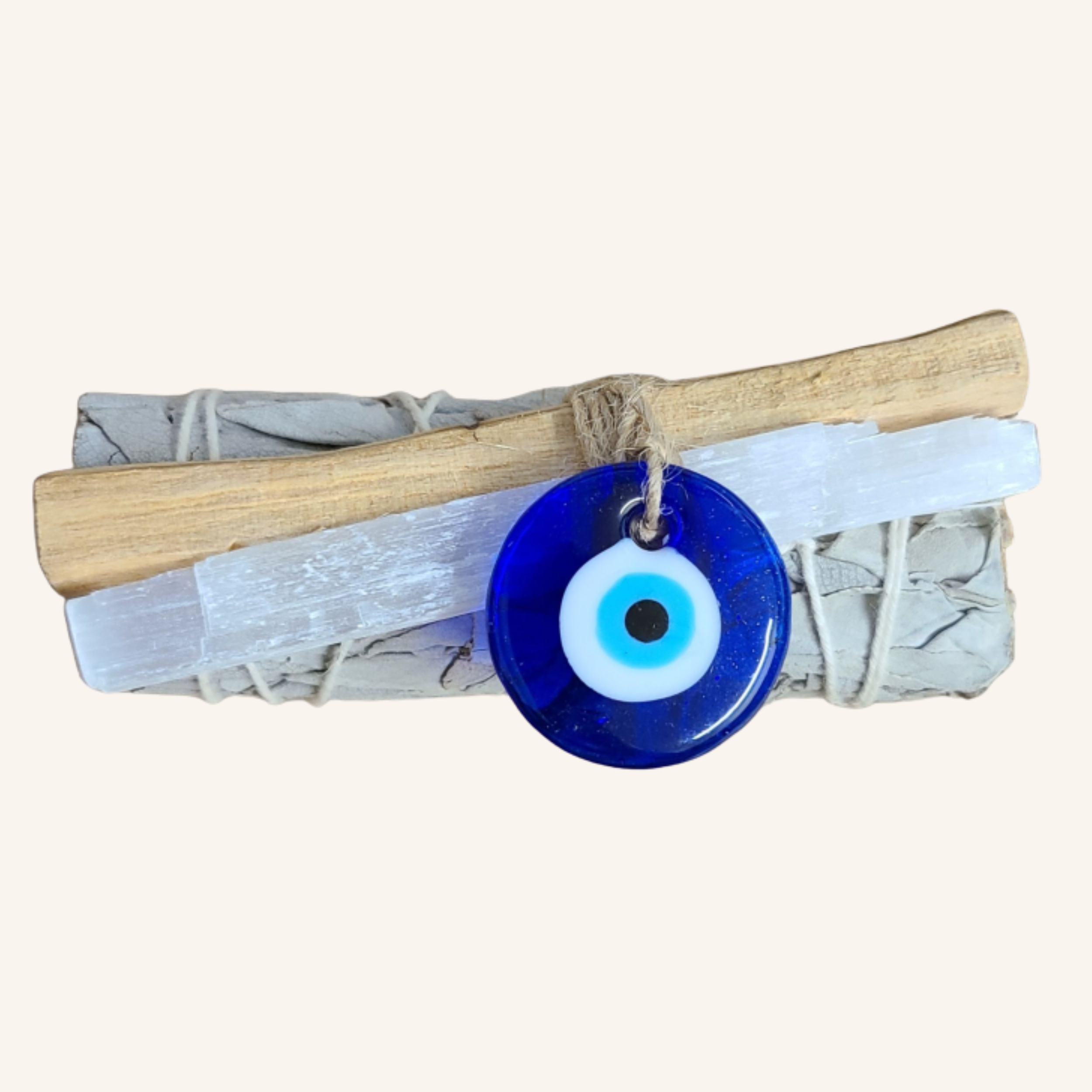 Orglamix - Wholesale Sage Bundle - Evil Eye Protection Sage Smudge Stick | White Sage + Charm 0