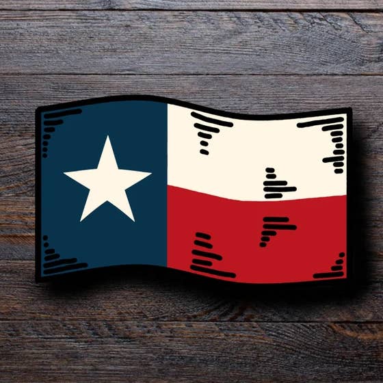 Texas flaggklistermärke för wholesale av Pilgrim Trading Post