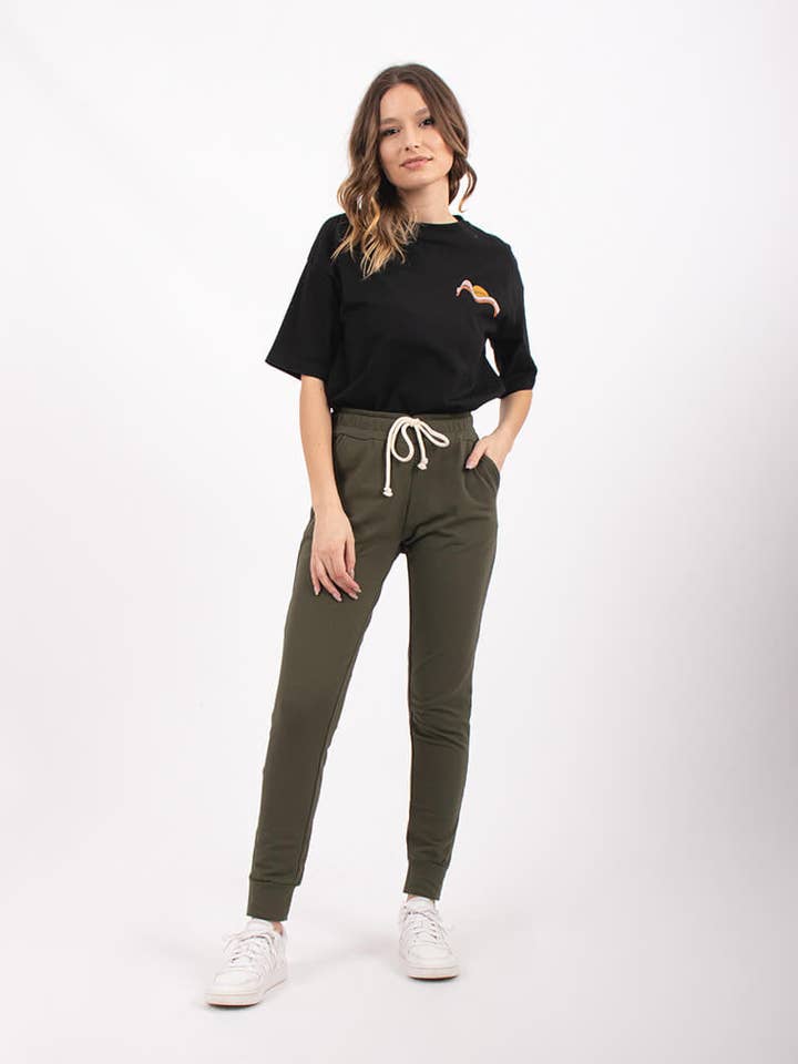 StockNow Unipessoal - Wholesale Lounge Sweatpants/Joggers - Women's - Joggers Basic-W Khaki0