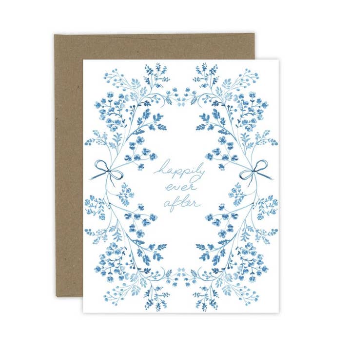 Almeida Illustrations - Wholesale Wedding Card - Happily Ever After Floral Wedding Card3