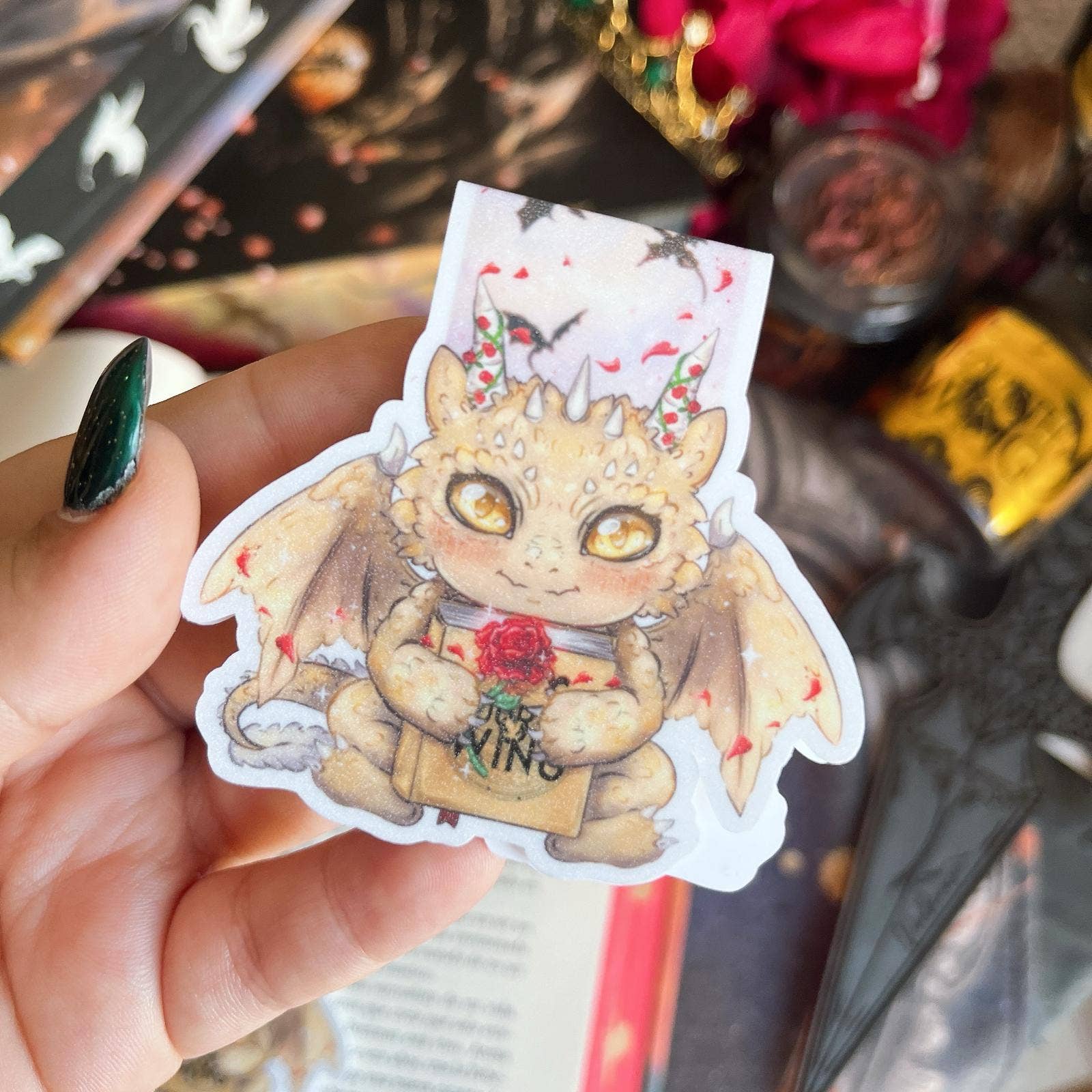 Alsace’s Art - Vendita all'ingrosso Segnalibro - Segnalibro magnetico, Piccola Andarna, stile Sant Jordi.1