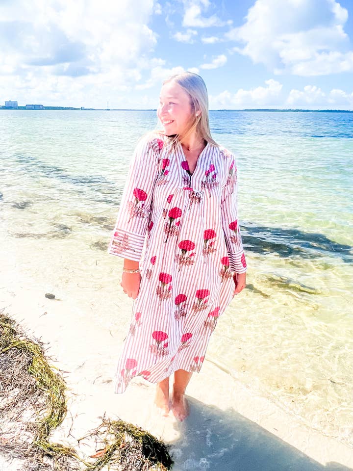 Heart of Grace - Wholesale Dress - Women's - Autumn Breeze Caftan Dress