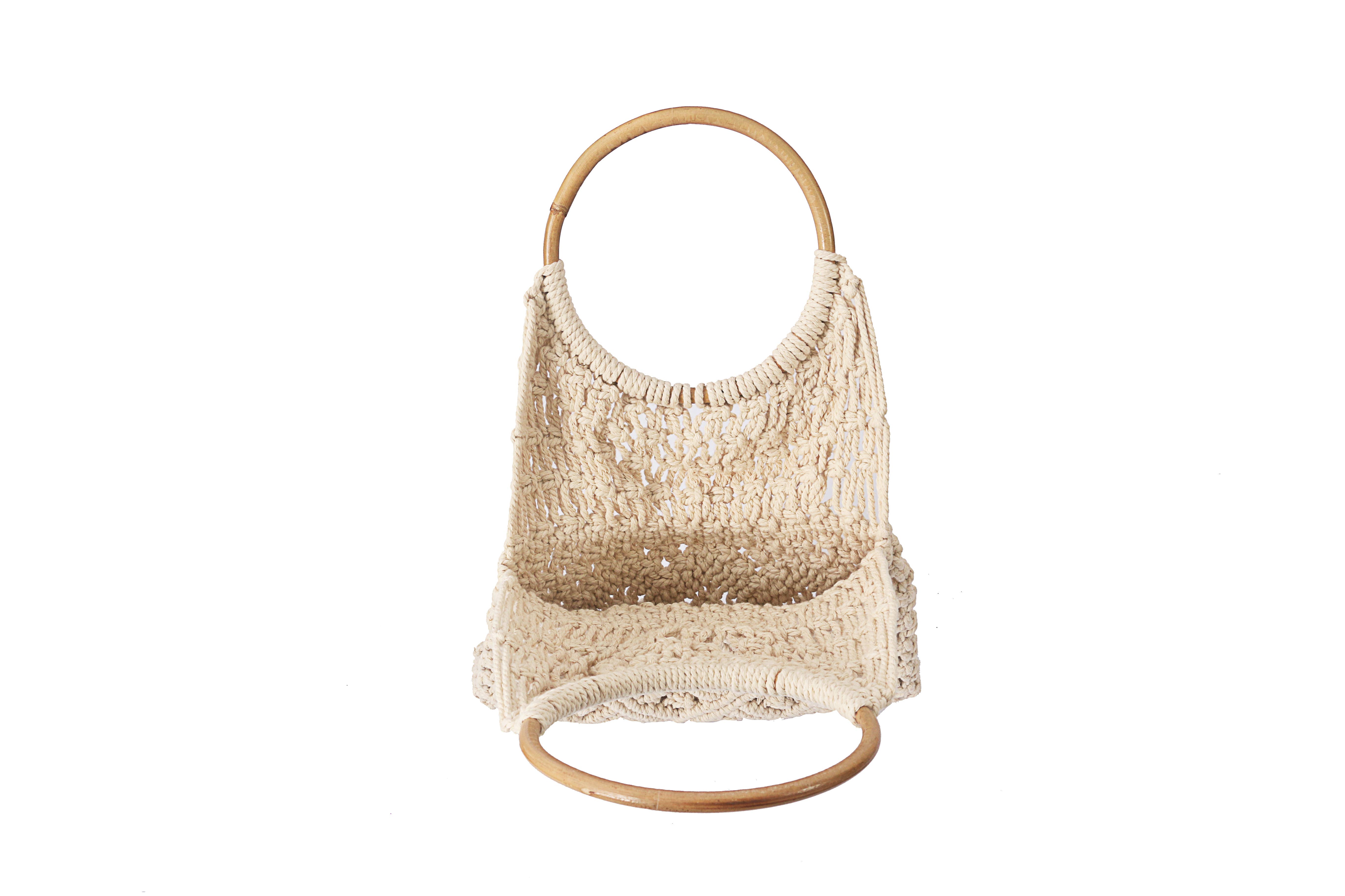 The Artisan and Company - Wholesale Top Handle Bag - Women's - Macrame Knitted Top Handle Bag5