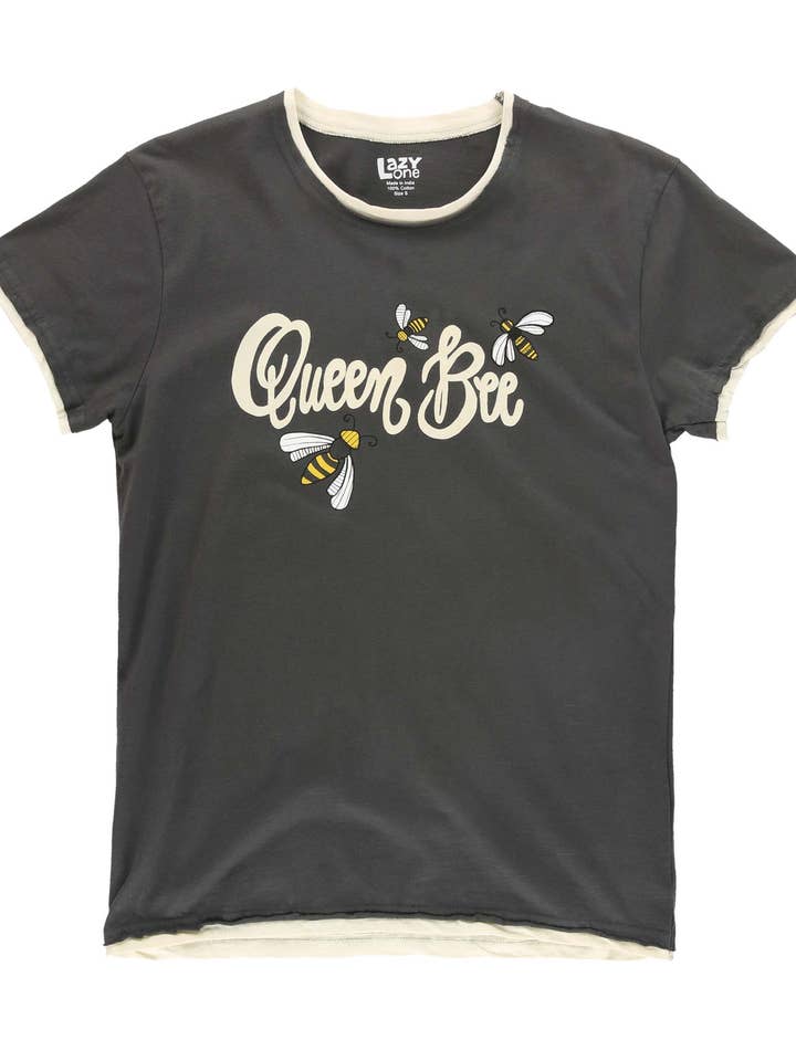 Queen Bee Women's Regular Fit PJ Shirt for wholesale by Lazy One