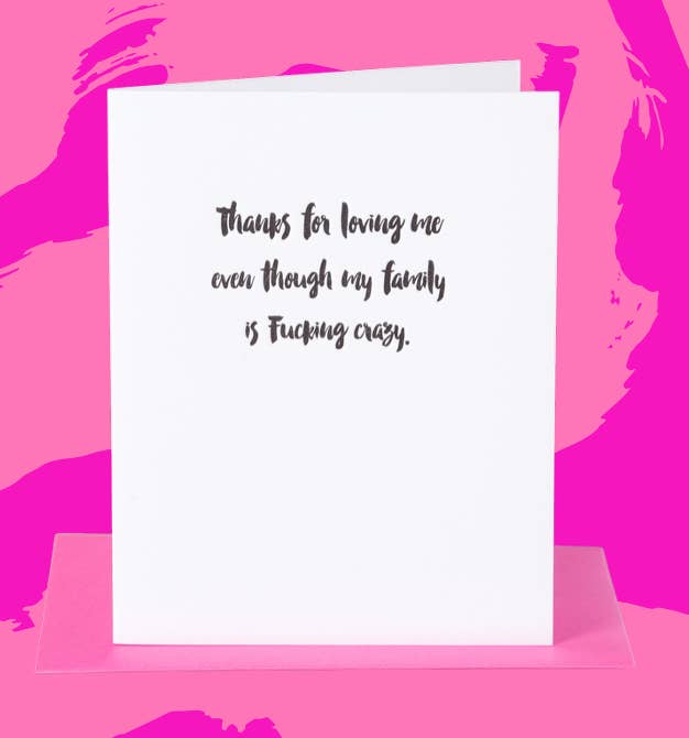 Paper Epiphanies - Wholesale Love Card - Loving Me Crazy Family Card