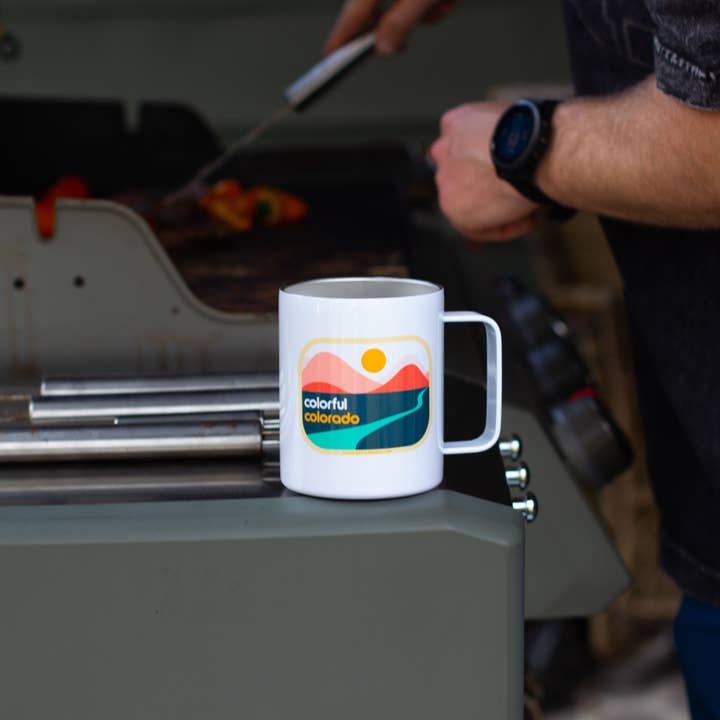 Human Nature Designs - Wholesale Insulated Mug/Tumbler - Colorful Colorado Camping Mug - Stainless Steel, 12 oz + Lid6
