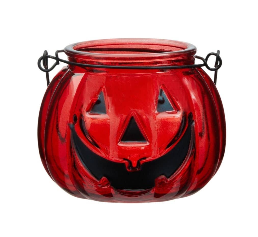 New Moon Beginnings - Wholesale Candle Holder - Jack O Lantern Pumpkin Tealight Candle Holder0