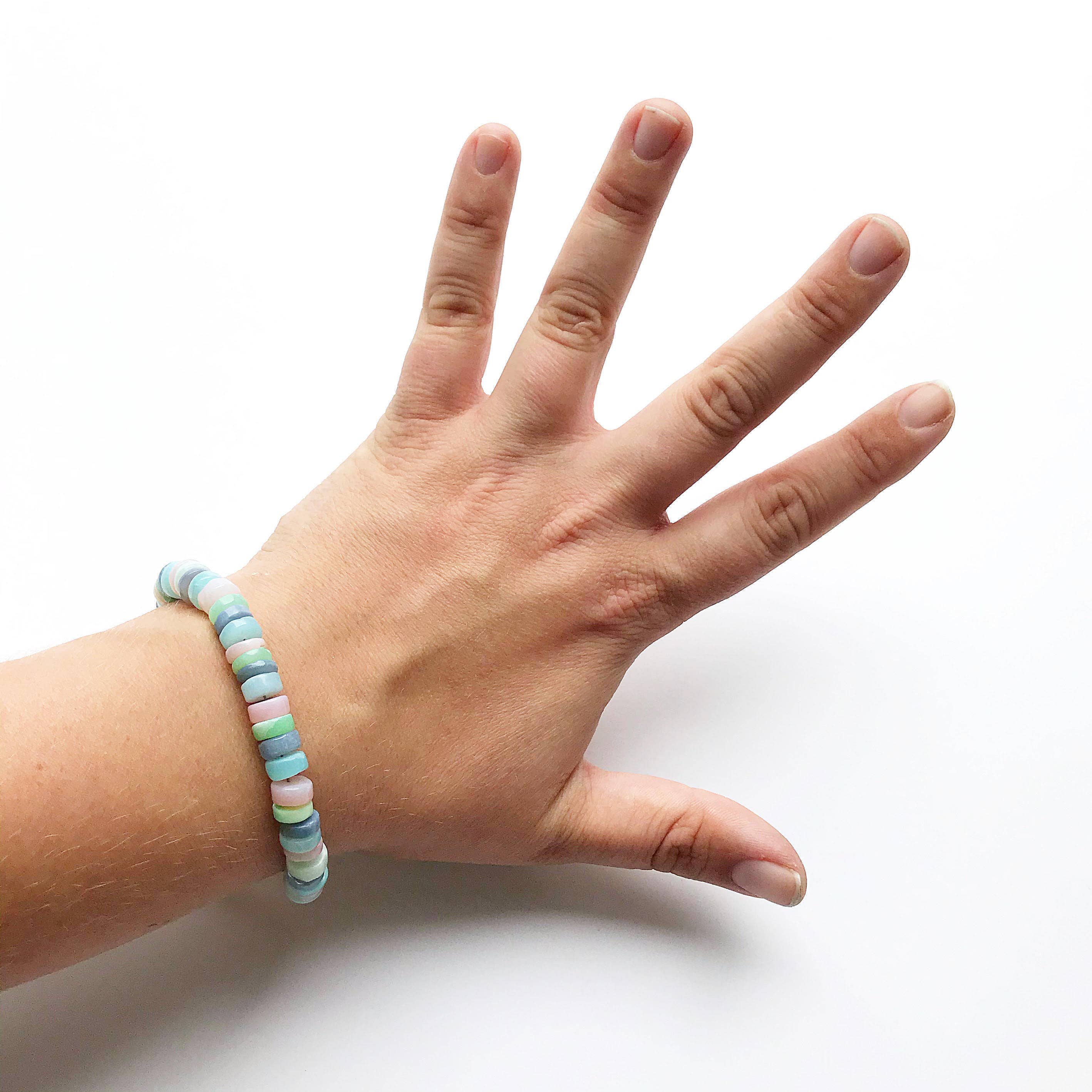 Etymology Jewelry - Venta al por mayor Pulsera de cuentas - Boho - Pulsera con cuentas de ópalo, cristal, joya1