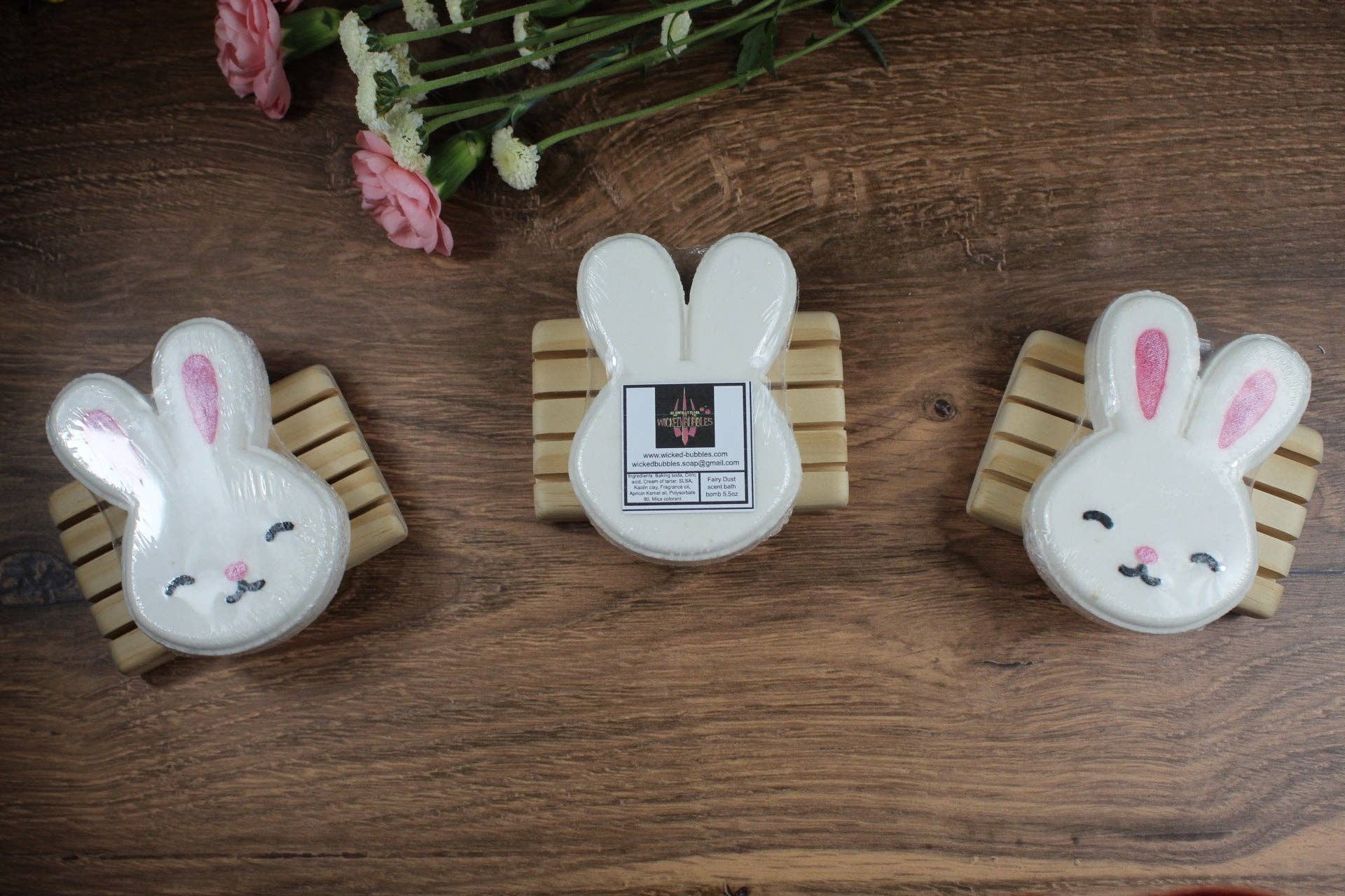 Wicked Bubbles LLC - Wholesale Bath Bomb/Fizz - Bunny Bath bomb - 5.5 oz - Fairy Dust Scent13