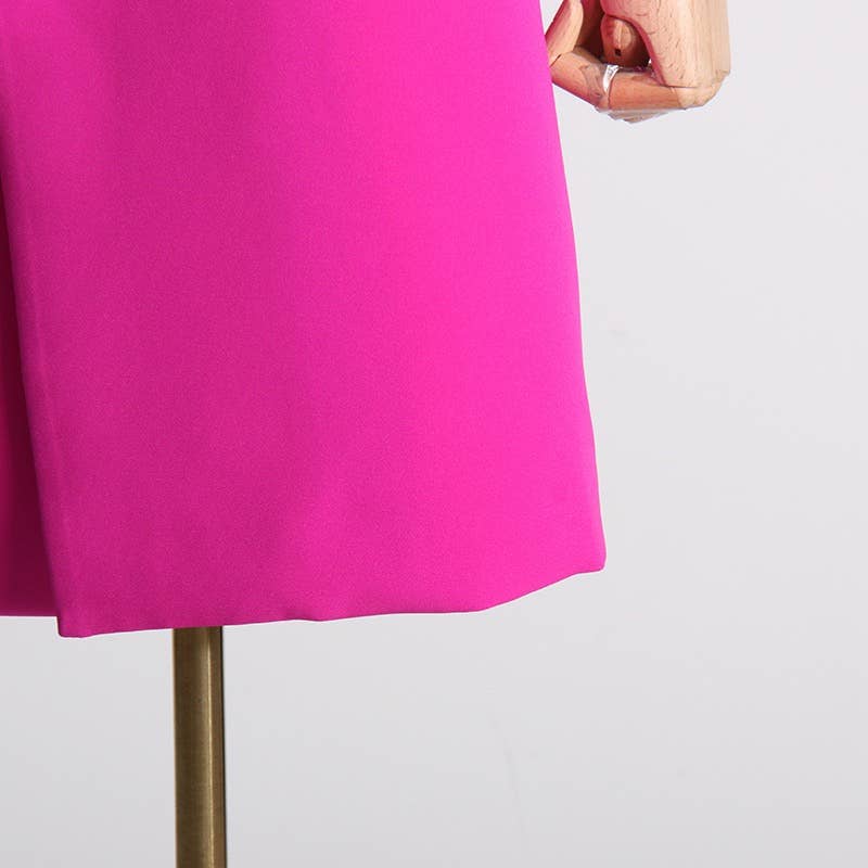 Productseeker - Vente Blazer – femme - BL067 Blazer rose à col en strass pour femmes9