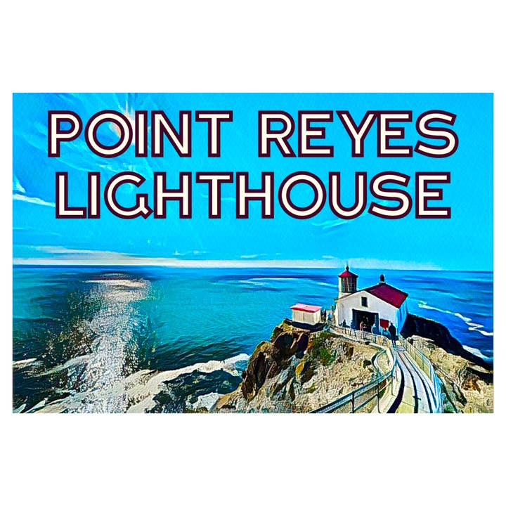 Point Reyes Lighthouse Sticker for wholesale by PNW Departure