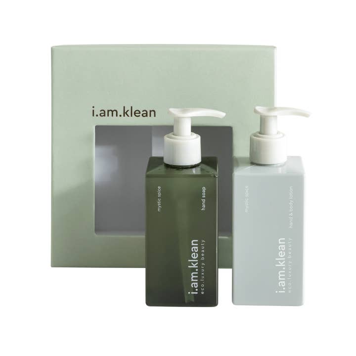 confezione regalo lozione per mani e corpo + sapone per la vendita all'ingrosso da parte di i.am.klean