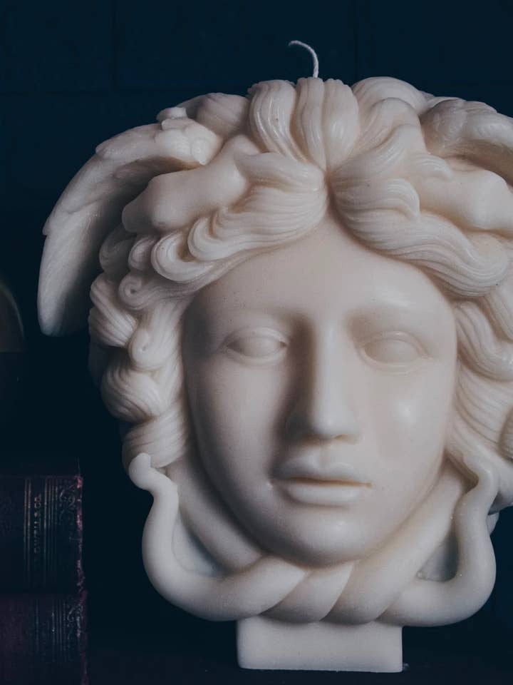 MEDUSA | PILLAR CANDLE for wholesale by A Pleasant Thought