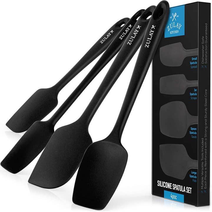 Zulay Kitchen - Wholesale Spatula/Turner - Heat Resistant Silicone Spatula Set Stainless Steel Core