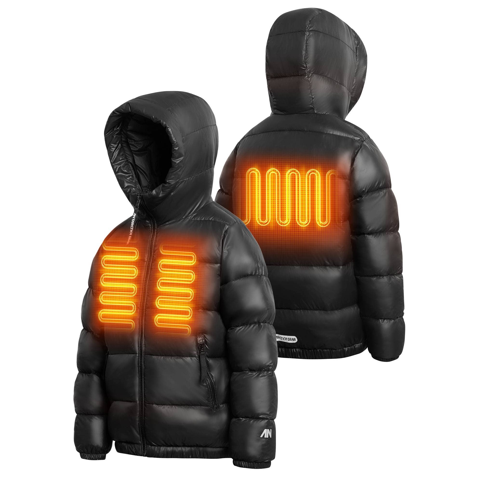 Antarctica Outdoors - Wholesale Puffer Jacket - Kids - Antarctica Gear Kid Heated Jacket with 12V/5A 10000 mAh Battery Pack Winter Coat for Boys Girls Heated Coat13