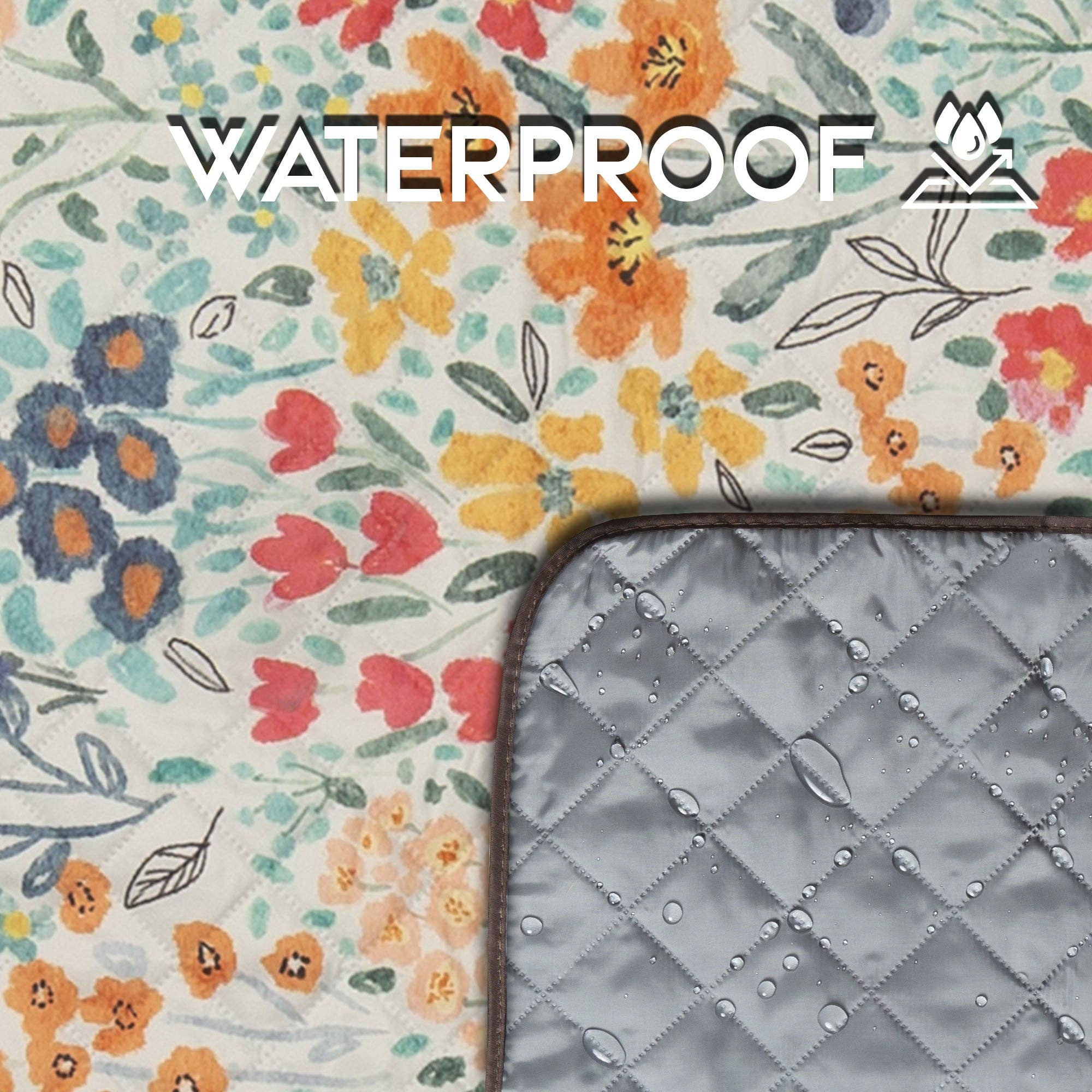 Carstens, Inc. - Wholesale Picnic Blanket - May Flowers Printed Picnic Blanket3