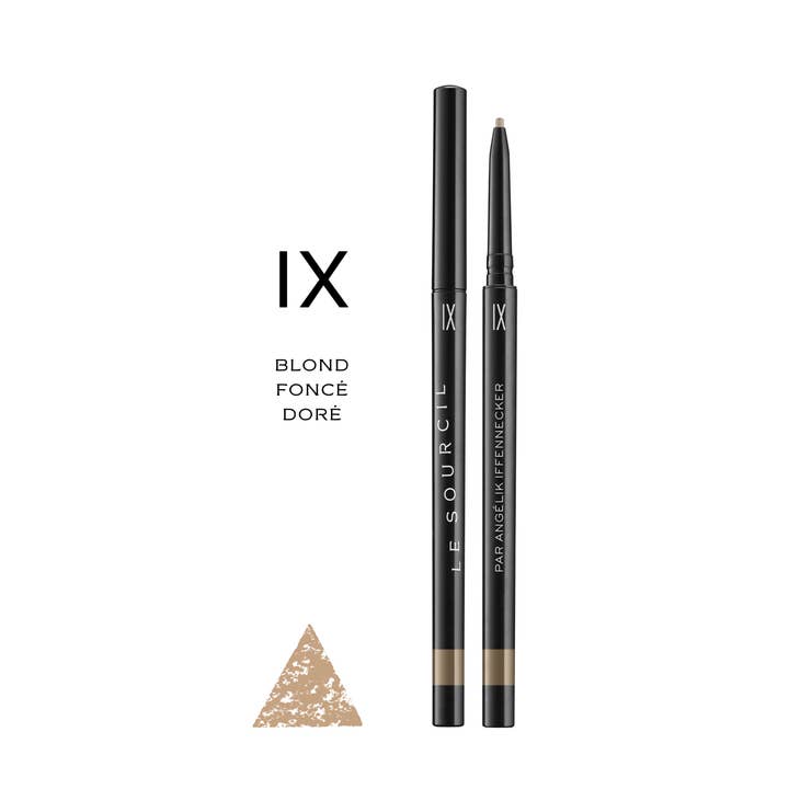 LE CRAYON À SOURCILS IX - BLOND FONCÉ DORÉ waterproof pour la vente par LE SOURCIL par Angélik Iffennecker