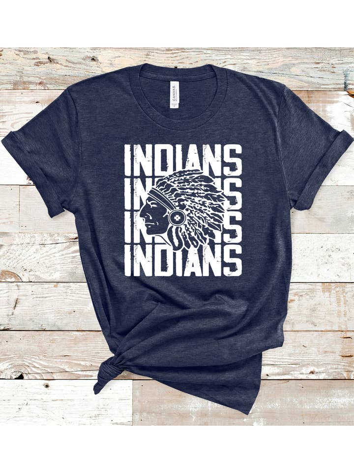 American Threadz Apparel - Wholesale Screen Printed T-Shirt - Women's - Custom Mascot Stacked Tee14