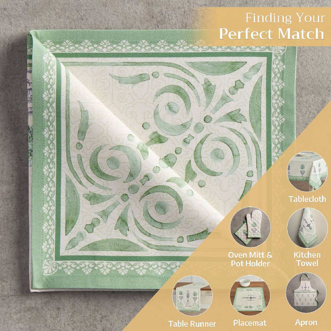 Maison d'Hermine - Design in Every Thread - Wholesale Dinner & Cloth Napkin - Napkins 100% Cotton 20" x 20" - Set of 4 - Jardin Du Roy5